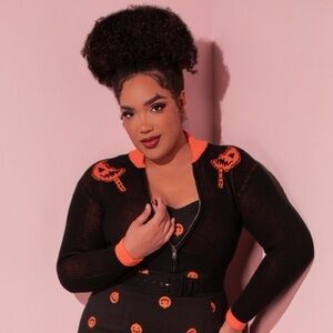 Vixen by Micheline Pitt TRT cropped cardigan